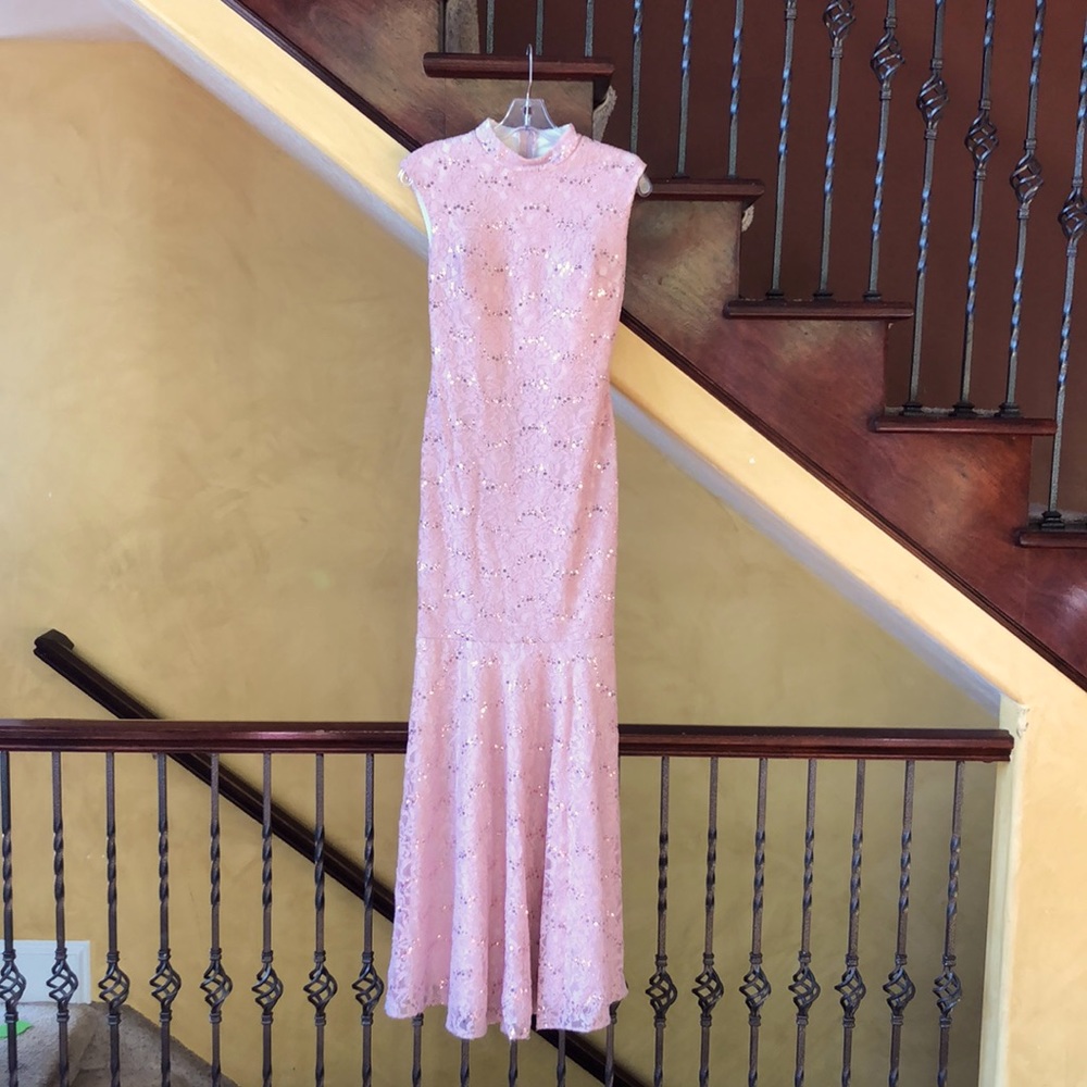 Sequin Blush Pink Dress